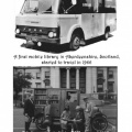 A mobile library - Scotland, Book caravan in Iowa - USA
